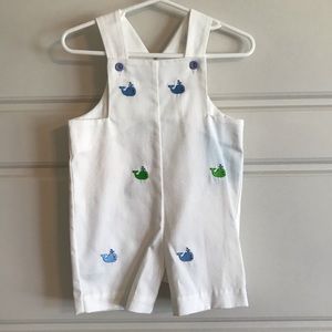 Baby Boy Embroidered Whale JonJon